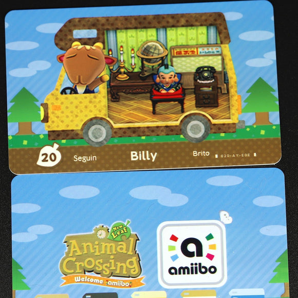 Billy - Welcome Series #20 Animal Crossing Amiibo Card