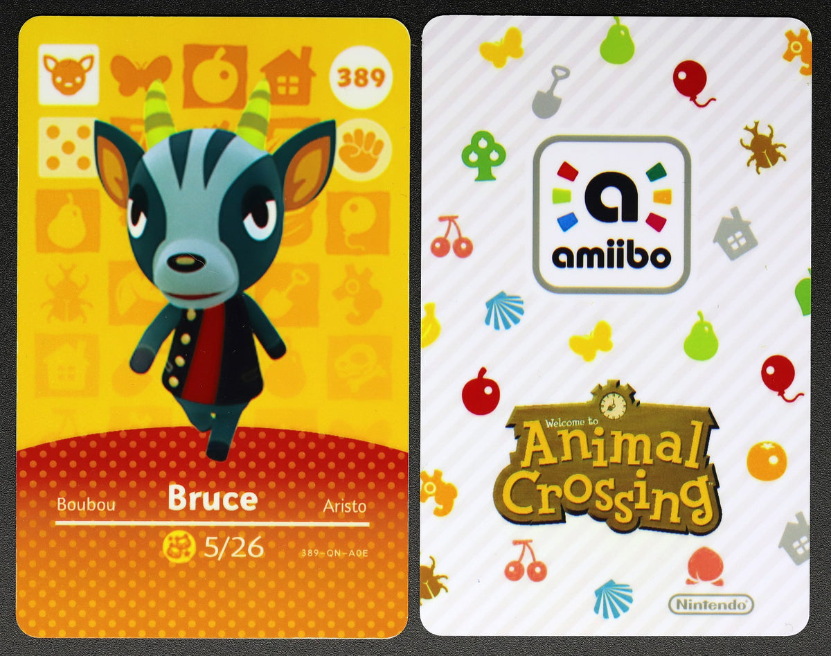 Bruce #389 Animal Crossing Amiibo Card – Villager Cards