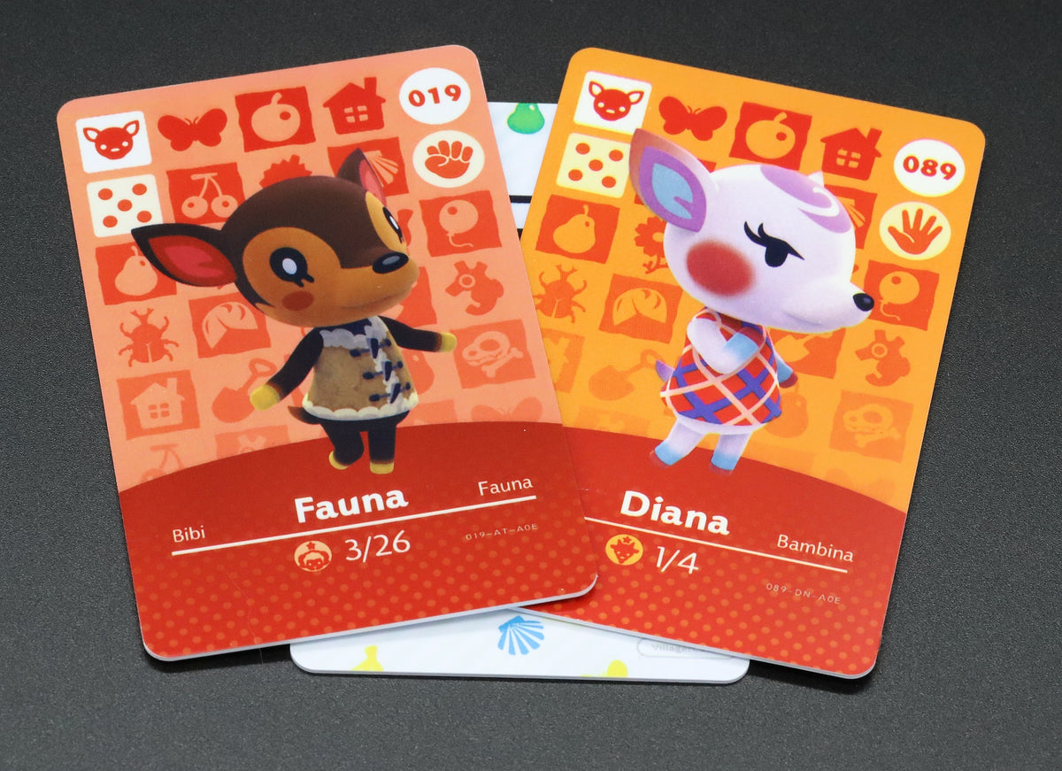 Fauna and Diana Amiibo NFC Card Bundle – Villager Cards