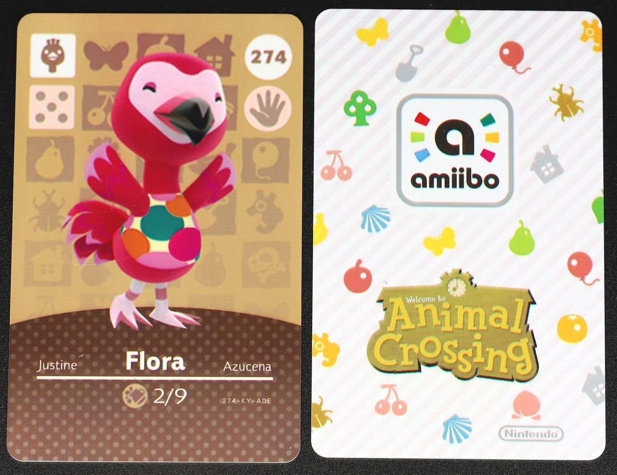 Flora #274 Animal Crossing Amiibo Card – Villager Cards