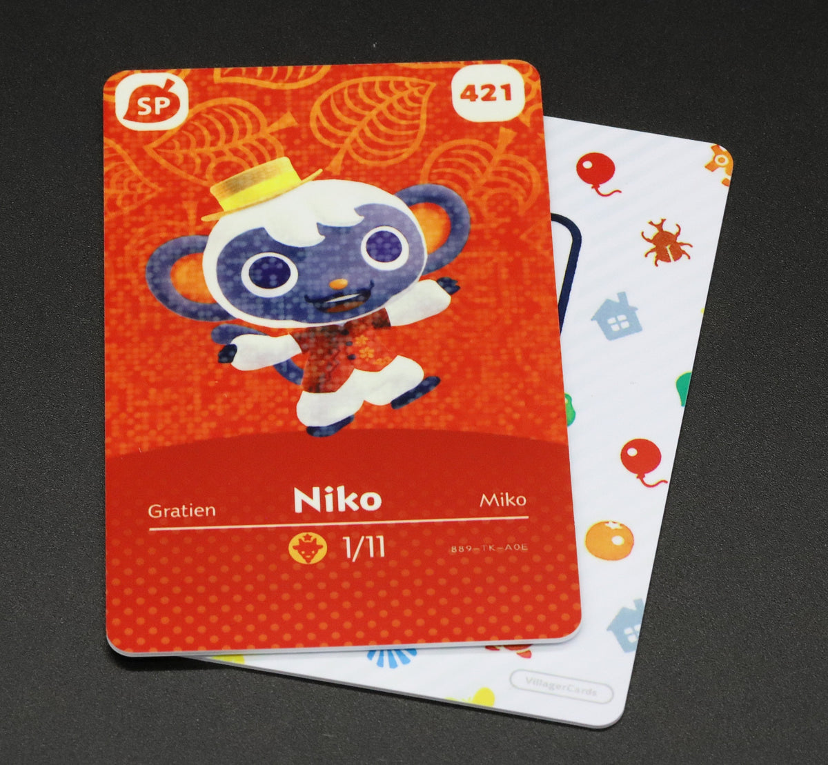 Niko #421 Animal Crossing Amiibo Card (Series 5 Special