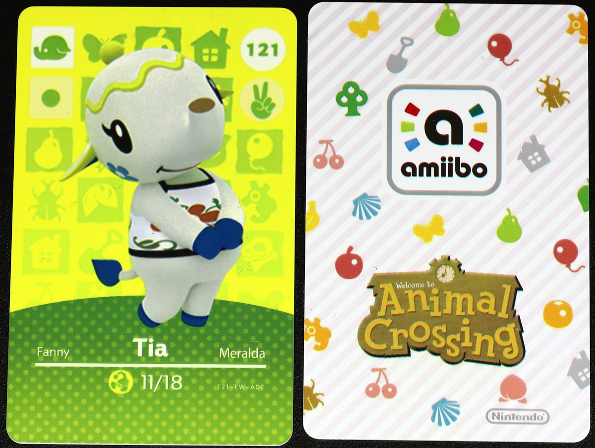 Tia #121 Animal Crossing Amiibo Card – Villager Cards
