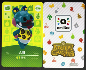 Allie #036 Animal Crossing Amiibo Card