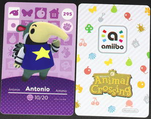 Antonio #295 Animal Crossing Amiibo Card