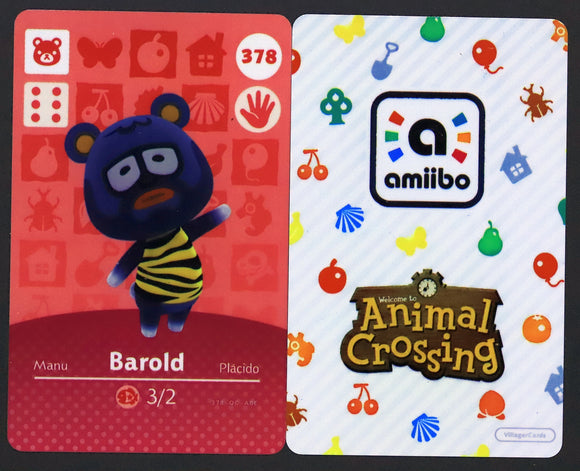 Barold #378 Animal Crossing Amiibo Card