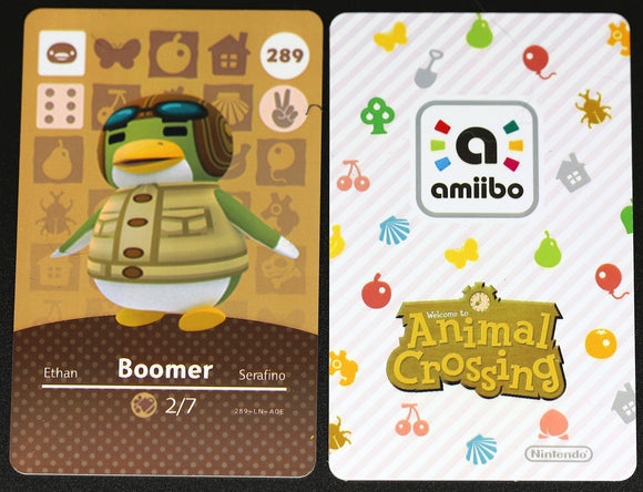 Boomer #289 Animal Crossing Amiibo Card