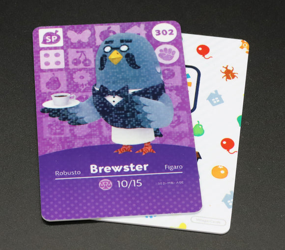 Brewster #302 Animal Crossing Amiibo Card (Special Character)