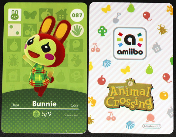 Bunnie #087 Animal Crossing Amiibo Card