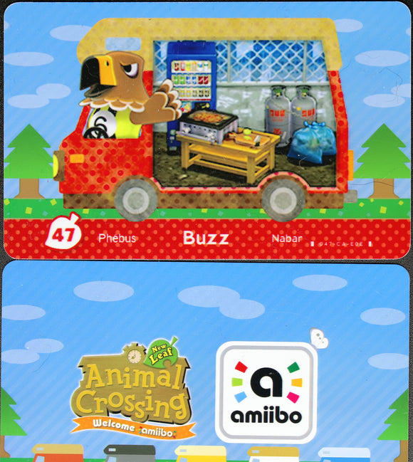 Buzz - Welcome Series #47 Animal Crossing Amiibo Card