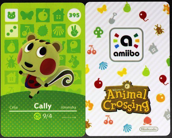 Cally #395 Animal Crossing Amiibo Card
