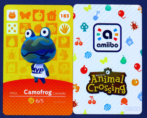 Camofrog #183 Animal Crossing Amiibo Card