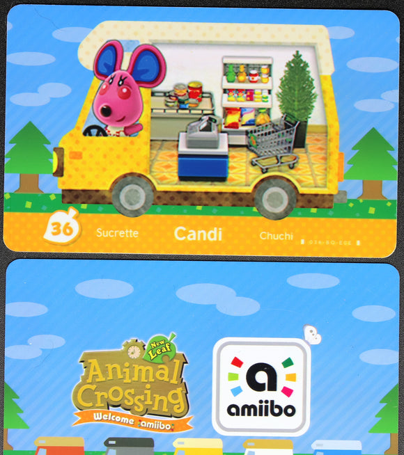 Candi - Welcome Series #36 Animal Crossing Amiibo Card