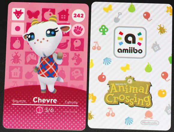 Chevre #242 Animal Crossing Amiibo Card
