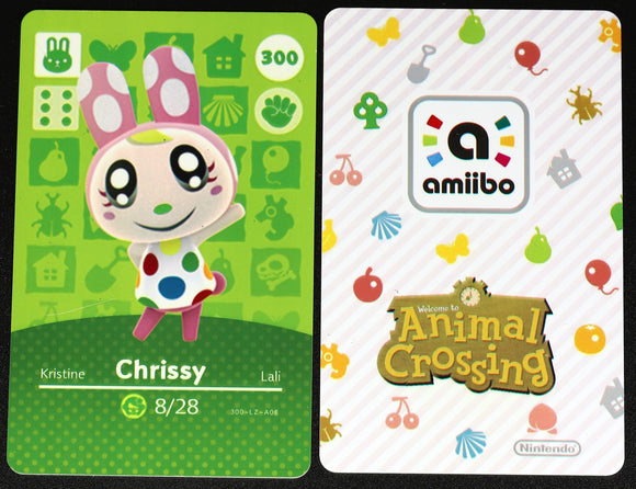 Chrissy #300 Animal Crossing Amiibo Card