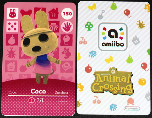 Coco #150 Animal Crossing Amiibo Card