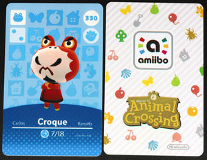 Croque #330 Animal Crossing Amiibo Card