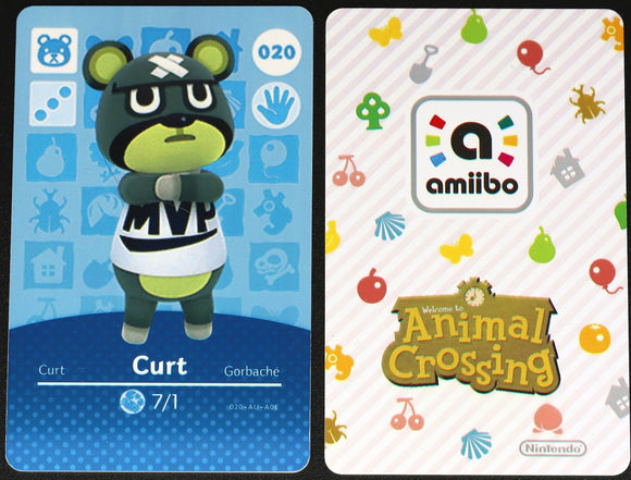 Curt #020 Animal Crossing Amiibo Card
