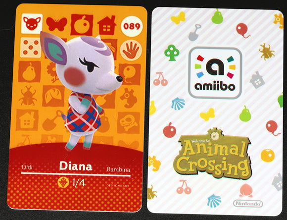 Diana #089 Animal Crossing Amiibo Card