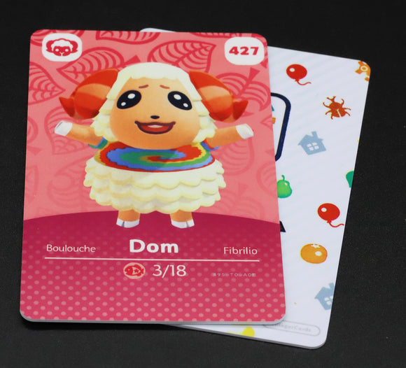 Dom #427 Animal Crossing Amiibo Card (Series 5)