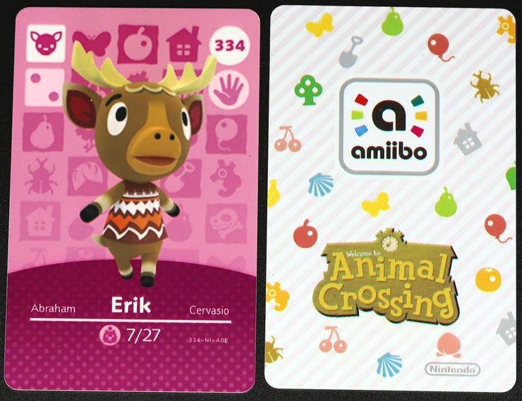 Erik - Villager NFC Card for Animal Crossing New Horizons Amiibo