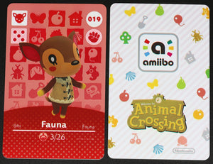 Fauna #019 Animal Crossing Amiibo Card
