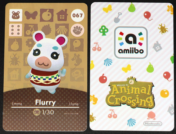 Flurry #067 Animal Crossing Amiibo Card