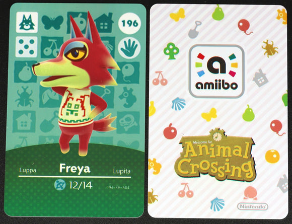 Freya #196 Animal Crossing Amiibo Card