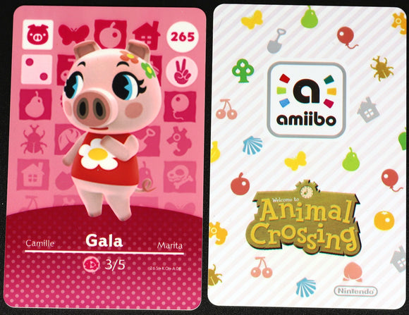 Gala #265 Animal Crossing Amiibo Card
