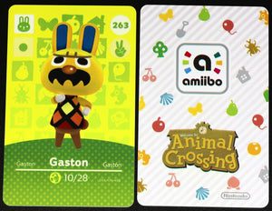 Gaston #263 Animal Crossing Amiibo Card