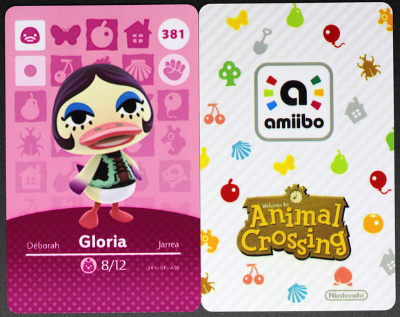 Gloria #381 Animal Crossing Amiibo Card