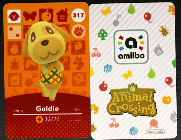 Goldie #317 Animal Crossing Amiibo Card
