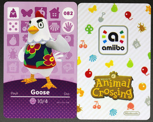 Goose #082 Animal Crossing Amiibo Card