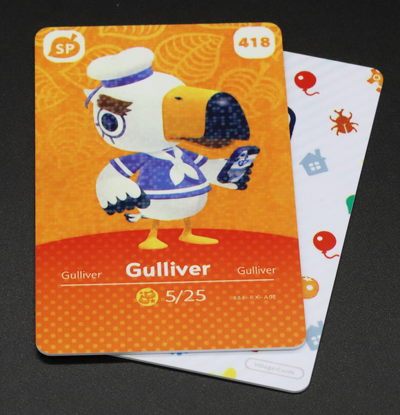 Gulliver #418 Animal Crossing Amiibo Card (Series 5 Special Character)
