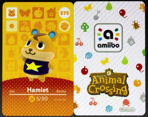 Hamlet #275 Animal Crossing Amiibo Card
