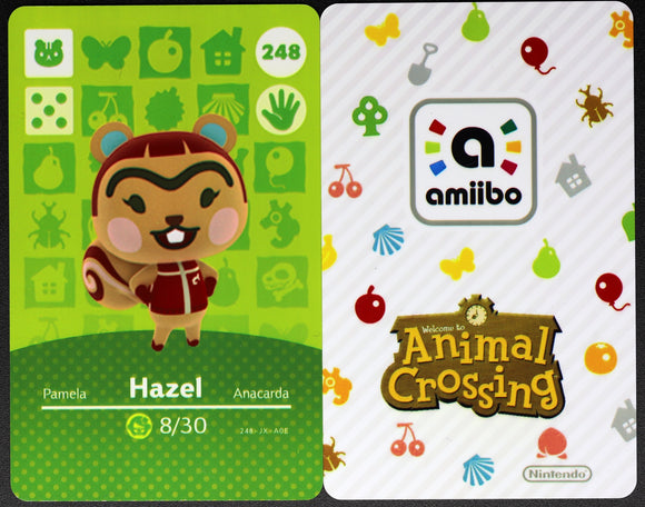 Hazel #248 Animal Crossing Amiibo Card Villager Cards Hazel #248 Animal Crossing Amiibo Card Villager Cards