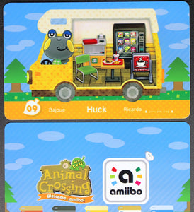 Huck - Welcome Series #09 Animal Crossing Amiibo Card