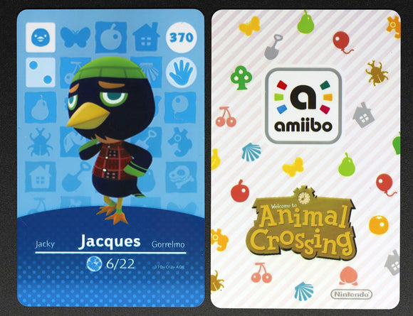 Jacques #370 Animal Crossing Amiibo Card