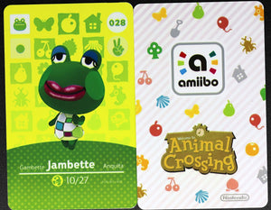 Jambette #028 Animal Crossing Amiibo Card