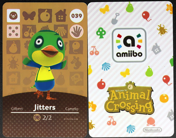 Jitters #039 Animal Crossing Amiibo Card