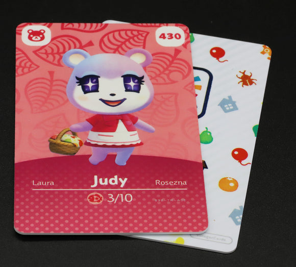 Judy #430 Animal Crossing Amiibo Card (Series 5) – Villager Cards