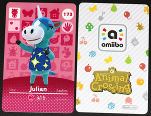 Julian #173 Animal Crossing Amiibo Card