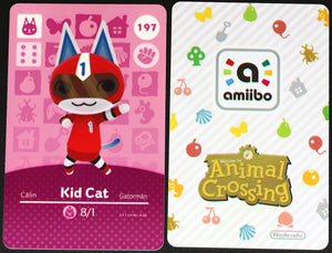 Kid Cat #197 Animal Crossing Amiibo Card
