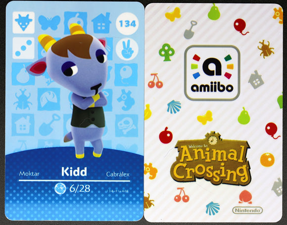Kidd #134 Animal Crossing Amiibo Card