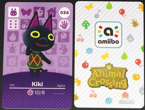 Kiki #034 Animal Crossing Amiibo Card