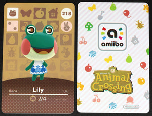 Lily #218 Animal Crossing Amiibo Card
