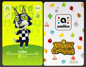 Lobo #382 Animal Crossing Amiibo Card