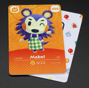 Mabel #408 Animal Crossing Amiibo Card (Series 5 Special Character)