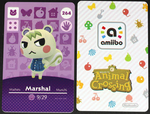 Marshal #264 Animal Crossing Amiibo Card