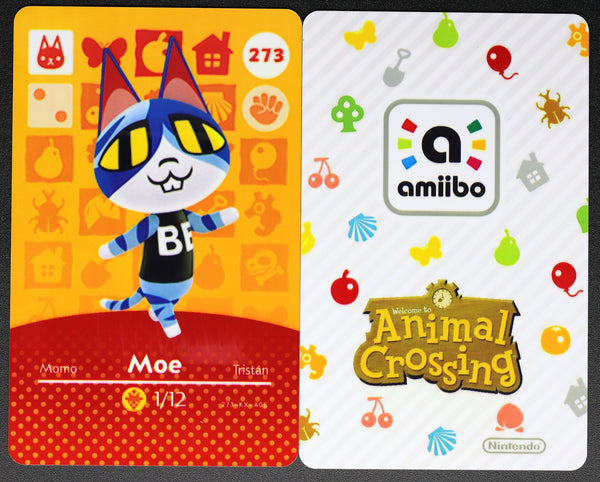 amiiboカード Moe #273 Animal Crossing Amiibo Card – Villager Cards