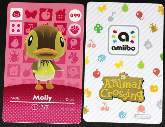 Molly #099 Animal Crossing Amiibo Card